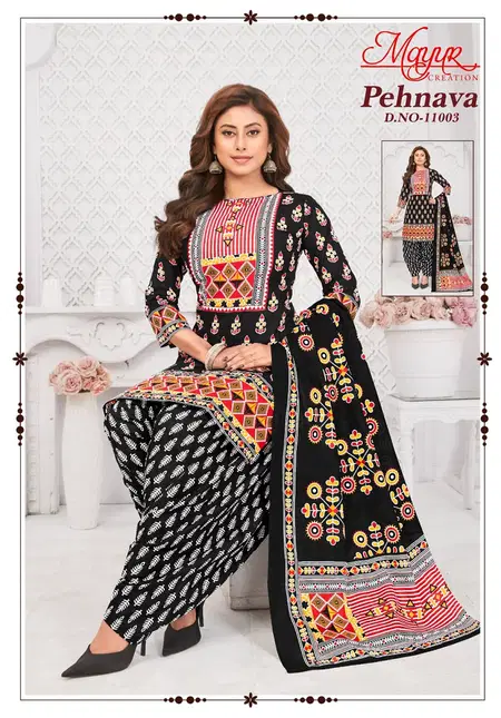 Pehnava Vol 10 By Mayur Cotton Printed Dress Material Suppliers In India
